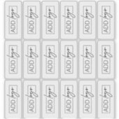 Logo translucide Étiquette de produit Rectangle mi (Devant)