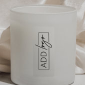 Logo translucide Étiquette de produit Rectangle mi