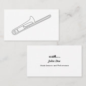 Logo Trombone - Carte de visite (Devant / Derrière)