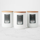 Logo Turquoise de Étiquettes de luxe Black White (Bouteilles)