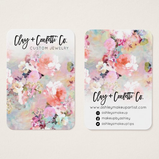 Logo typographie bijoux fleuris (Devant & derrière)