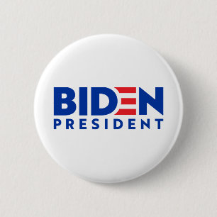 Logo uit President Ronde Button 5,7 Cm