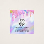 Logo Unicorn Holographic Parties scintillant Drive (Dos)