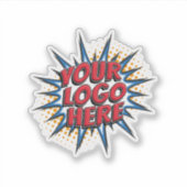 Logo Upload aangepaste gesneden vinyl Sticker (Voorkant)