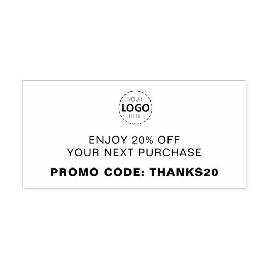 Logo Upload aangepaste korting Rubberstempel (Afrduk)