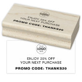 Logo Upload aangepaste korting Rubberstempel