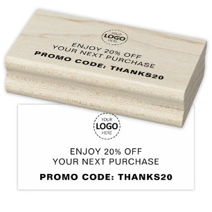 Logo Upload aangepaste korting Rubberstempel