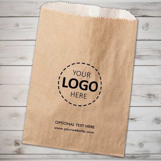 Logo Upload Custom Business Kraft Papieren Tas Bedankzakje