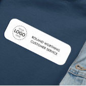 Logo Upload eenvoudig modern personeel Naamplaatje