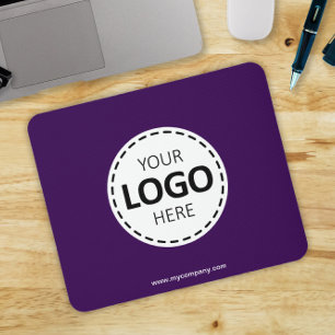 Logo upload moderne eenvoudige Paarse Muismat