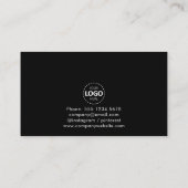 Logo upload rood dank u korting Visitekaartje (Achterkant)