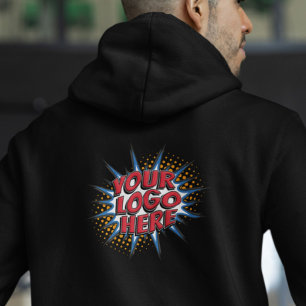 Logo upload Sjabloon - alleen terug - Creëer van j Hoodie