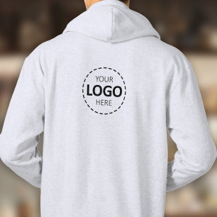 Logo upload Sjabloon - alleen terug - Creëer van j Hoodie