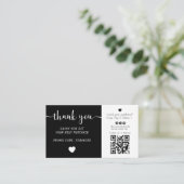 Logo Uploaden Bedankt Visitekaartje met korting (Staand voorkant)