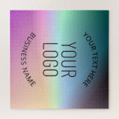 Logo uploaden | Kleurrijke veranderende gradiëntkl Legpuzzel (Horizontaal)