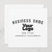 Logo uploaden | Wit & Zwart (bewerkbaar) (Voorkant / Achterkant)