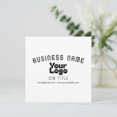 Logo uploaden | Wit & Zwart (bewerkbaar) (Staand voorkant)