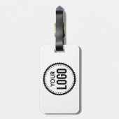 Logo van aangepast bedrijf bagagelabel (Achterkant verticaal)