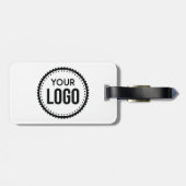 Logo van aangepast bedrijf bagagelabel (Achterkant horizontaal)