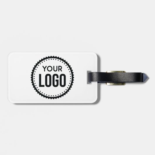 Logo van aangepast bedrijf bagagelabel (Achterkant horizontaal)