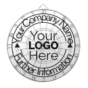 Logo van aangepast bedrijf dartbord