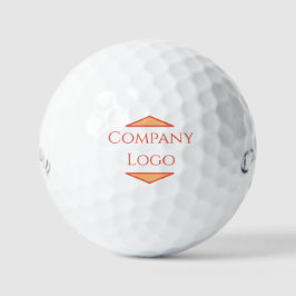 Logo van aangepast bedrijf golfballen
