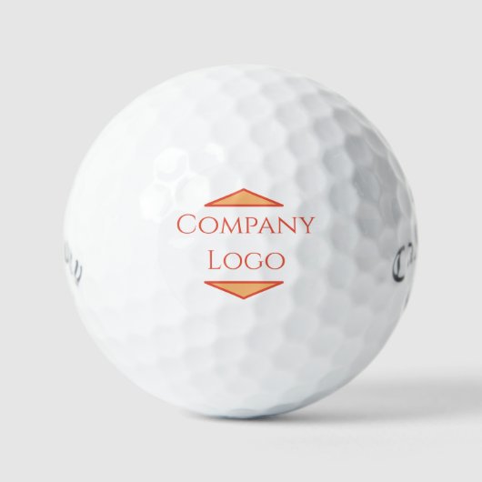 Logo van aangepast bedrijf golfballen (Voorkant)