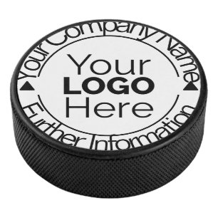 Logo van aangepast bedrijf hockey puck