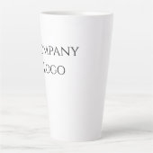 Logo van aangepast bedrijf latte mok (Voorkant)