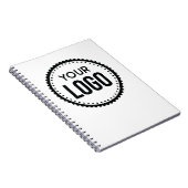 Logo van aangepast bedrijf notitieboek (Rechterzijde)
