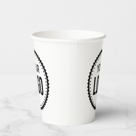 Logo van aangepast bedrijf papieren bekers (Rechts)