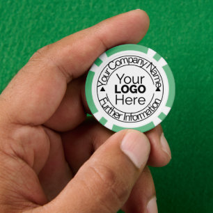 Logo van aangepast bedrijf poker chips