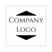 Logo van aangepast bedrijf 	rubberstempel (Afrduk)