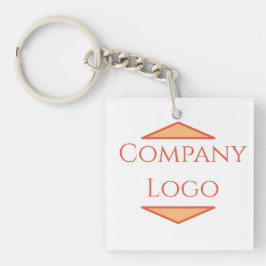 Logo van aangepast bedrijf sleutelhanger