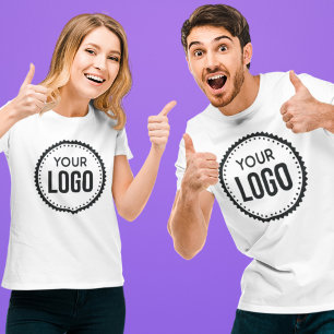 Logo van aangepast bedrijf t-shirt