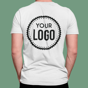 Logo van aangepast bedrijf t-shirt
