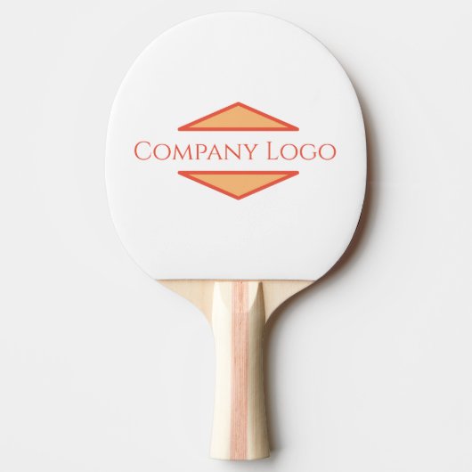 Logo van aangepast bedrijf tafeltennisbatje (Voorkant)