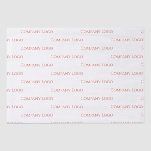 Logo van aangepast bedrijf tissuepapier (Voorkant)