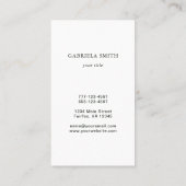 Logo van aangepast bedrijf visitekaartje (Achterkant)