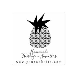 Logo van ananas voor bedrijfsfruit 	rubberstempel