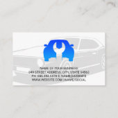 Logo van auto's visitekaartje (Achterkant)