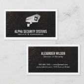 Logo van beveiligingscamera visitekaartje (Voorkant / Achterkant)