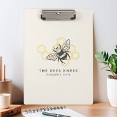  Logo van bijen Rustische imker Klembord