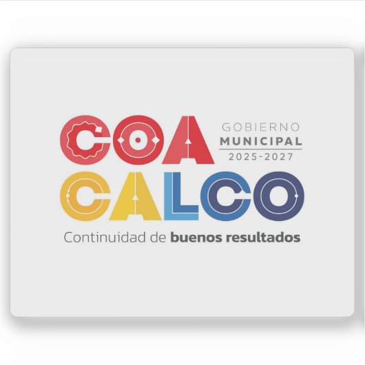 Logo van Coacalco de Berriozábal, Mexico Sticker (Voorkant)