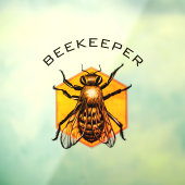 Logo van de bijenteelt Raamsticker (Vel 3)