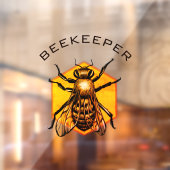 Logo van de bijenteelt Raamsticker (Vel 2)