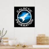 Logo van de Galactische Federatie Poster (Keuken)