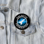 Logo van de Galactische Federatie Ronde Button 7,6 Cm (In situ)