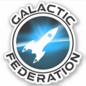 Logo van de Galactische Federatie Sticker (Voorkant)