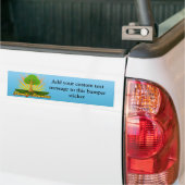 Logo van de Groene Boom Bumpersticker (Op Truck)
